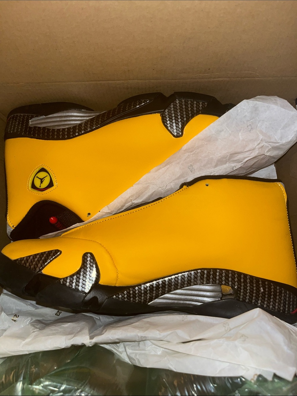 Jordan Yellow and Black Kids Basketball Sneakers